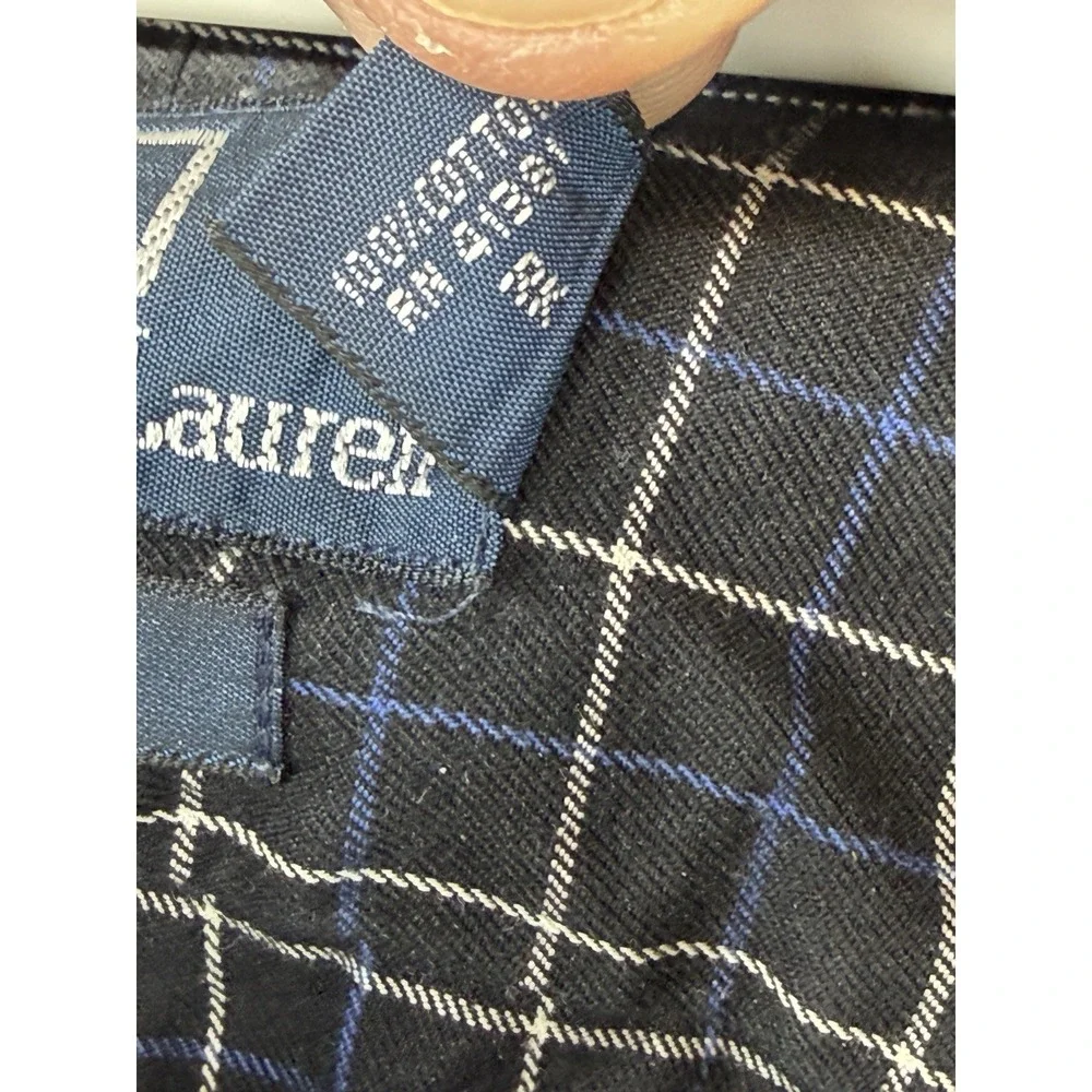 Vintage Polo Ralph Lauren Men's Classic Estate Black White Plaid Button Up Sz XL - Picture 3 of 5